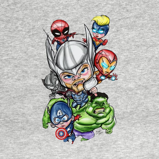 Minivengers Assemble! by carrillo_art_studios